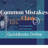 Common Mistakes Class for QuickBooks Pro, Premier & Online for Churches & Nonprofits