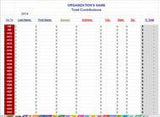 Digital File Church Accounting Spreadsheet Package with 5 Fund General Ledger