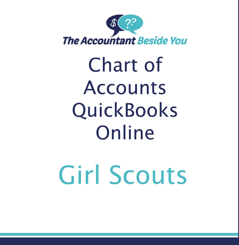 Chart of Accounts For QuickBooks Online Girl Scout Troop Chart of Accounts for Quickbooks