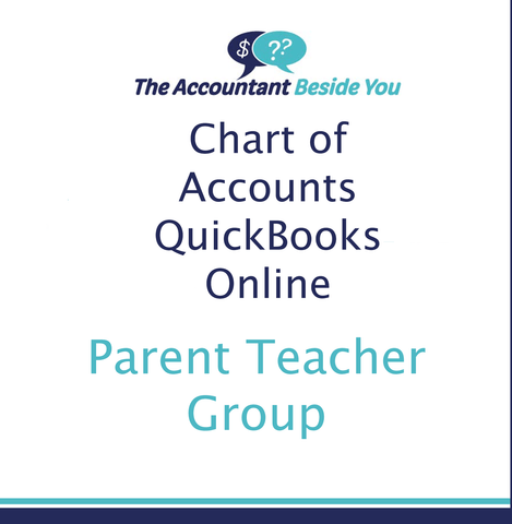 Chart of Accounts For QuickBooks Online PTA Chart of Accounts for QuickBooks
