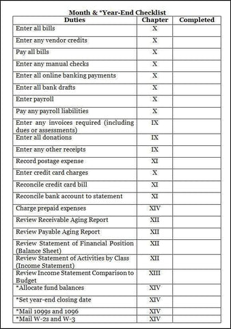 Freebie Keeping Track: A Checklist for Your Nonprofit's Month and Year End