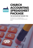 Digital File Church Accounting Spreadsheet Package with 5 Fund General Ledger