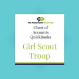 Chart of Accounts For Pro, Premier, Nonprofit Girl Scout Troop Chart of Accounts for Quickbooks