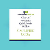 Chart of Accounts For Pro, Premier, Nonprofit Simplified Chart of Accounts for QuickBooks
