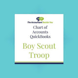 Chart of Accounts For Pro, Premier, or Nonprofit Boy Scout Troop Chart of Accounts for QuickBooks