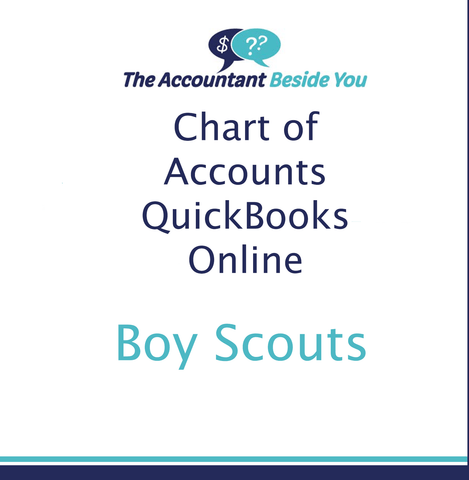 Chart of Accounts For QuickBooks Online Boy Scout Troop Chart of Accounts for QuickBooks
