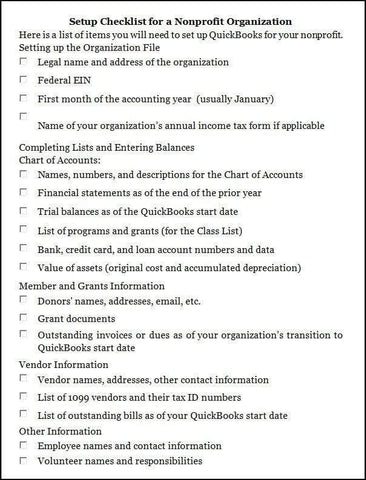 Non Profit Checklist.pdf Free Checklists for Your Nonprofit Accounting